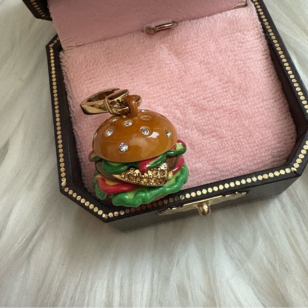 Authentic & RARE Juicy Couture Hamburger Burger Charm - Picture 3 of 7